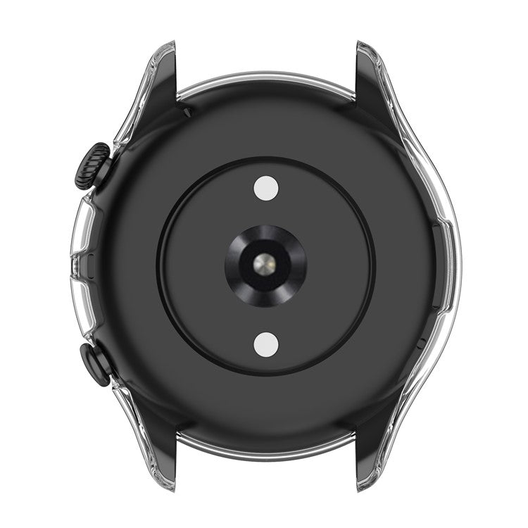 Smart Watch Hard PC Frame Built-in with Tempered Glass Screen Protector Watch Case for Huami Amazfit GTR3/GTR3 Pro - Transparent