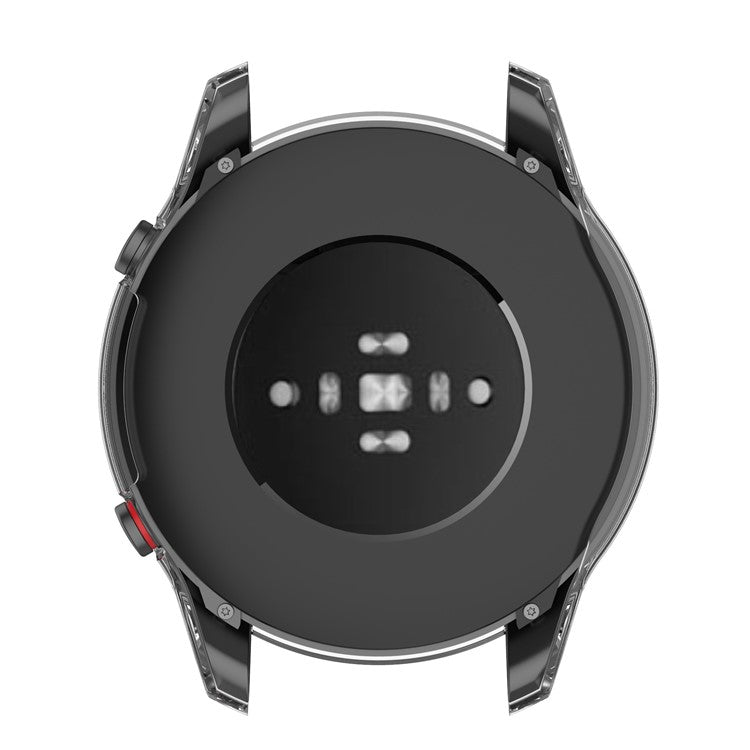 2 in 1 Smart Watch Hard PC Frame + Tempered Glass Screen Protector Watch Case for Xiaomi Mi Watch Color Sport - Transparent