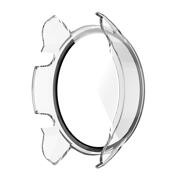 2 in 1 Smart Watch Hard PC Frame + Tempered Glass Screen Protector Watch Case for Xiaomi Mi Watch Color Sport - Transparent