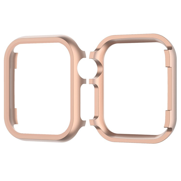 Aluminium Alloy Smart Watch Protective Case Cover for Apple Watch Series 9 / 8 / 7 45mm - Rose Gold