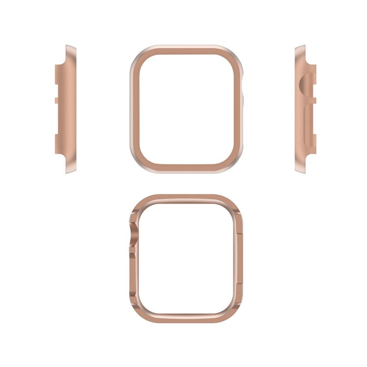 Aluminium Alloy Smart Watch Protective Case Cover for Apple Watch Series 9 / 8 / 7 45mm - Rose Gold