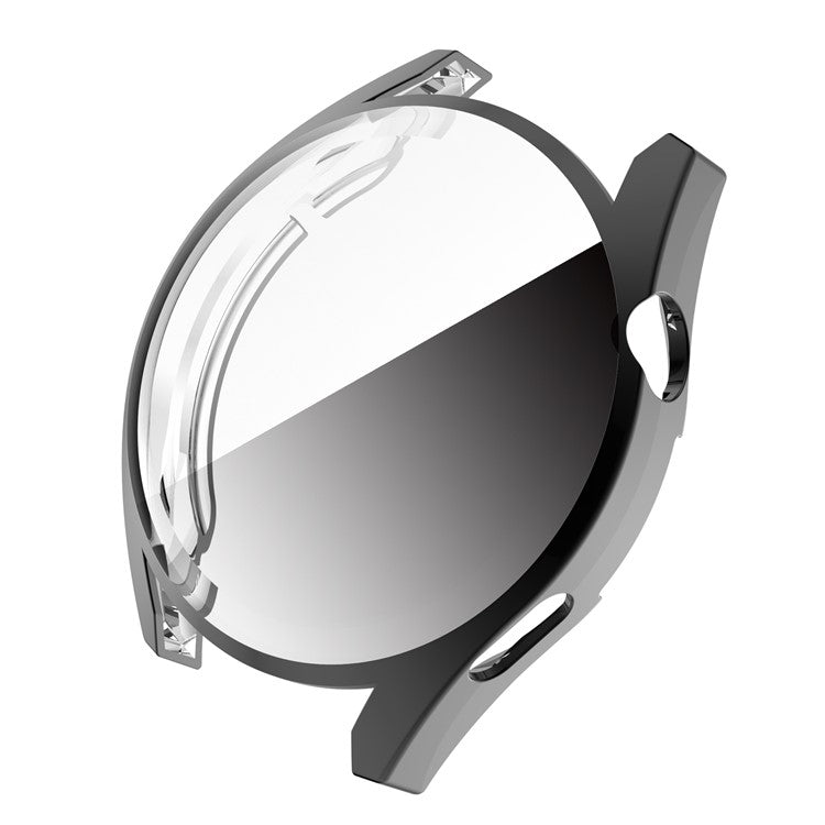 Full Coverage Soft TPU Shockproof Electroplated Watch Protective Case for Huawei Watch GT 3 46mm - Black