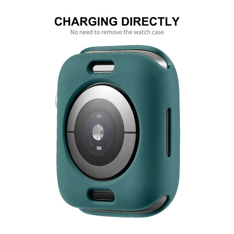 ENKAY HAT PRINCE Smart Watch TPU Protective Case with Soft PET Screen Protector for Apple Watch Series 9 / 8 / 7 45mm - Red