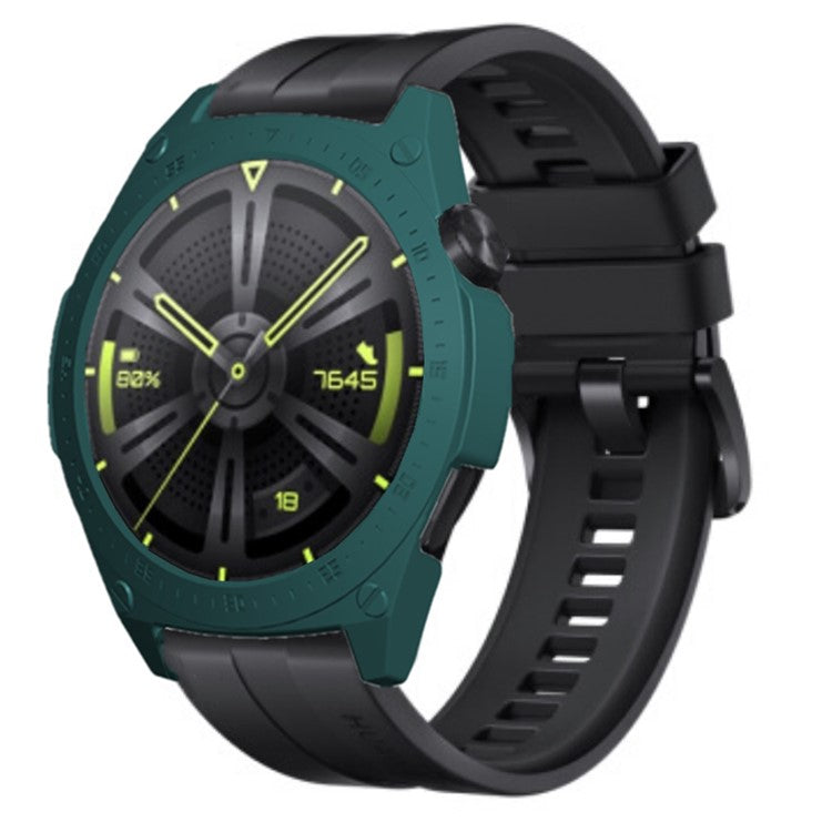 For Huawei Watch GT 3 46mm Quick Release Watch Case Sports Watch Case Protector with Dial Plate - Blackish Green
