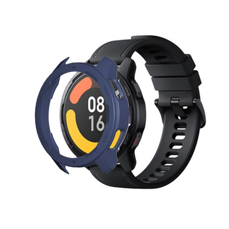 For Xiaomi Watch Color 2 Hard PC Anti-drop Smart Watch Protective Frame Case - Midnight Blue