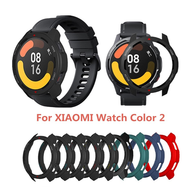 For Xiaomi Watch Color 2 Hard PC Anti-drop Smart Watch Protective Frame Case - Midnight Blue