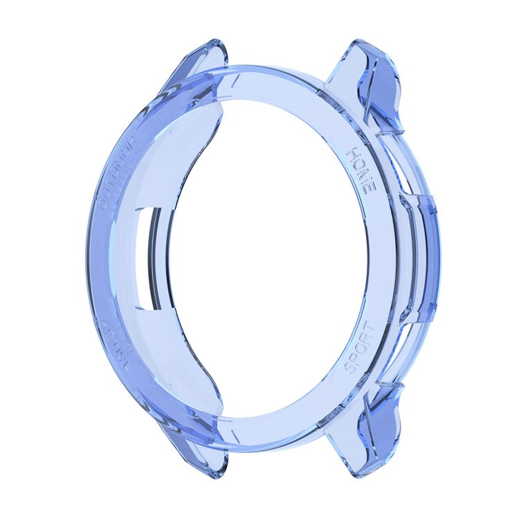 For Xiaomi Watch S1 Active/Watch Color 2 Anti-fall Transparent Watch Case TPU Cover Protector - Transparent Blue