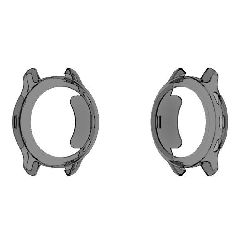 For Garmin Venu2 Plus Quick Release Watch Case Soft TPU Anti-fall Sports Watch Protector - Transparent Black