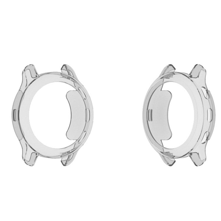 For Garmin Venu2 Plus Quick Release Watch Case Soft TPU Anti-fall Sports Watch Protector - Transparent Blue