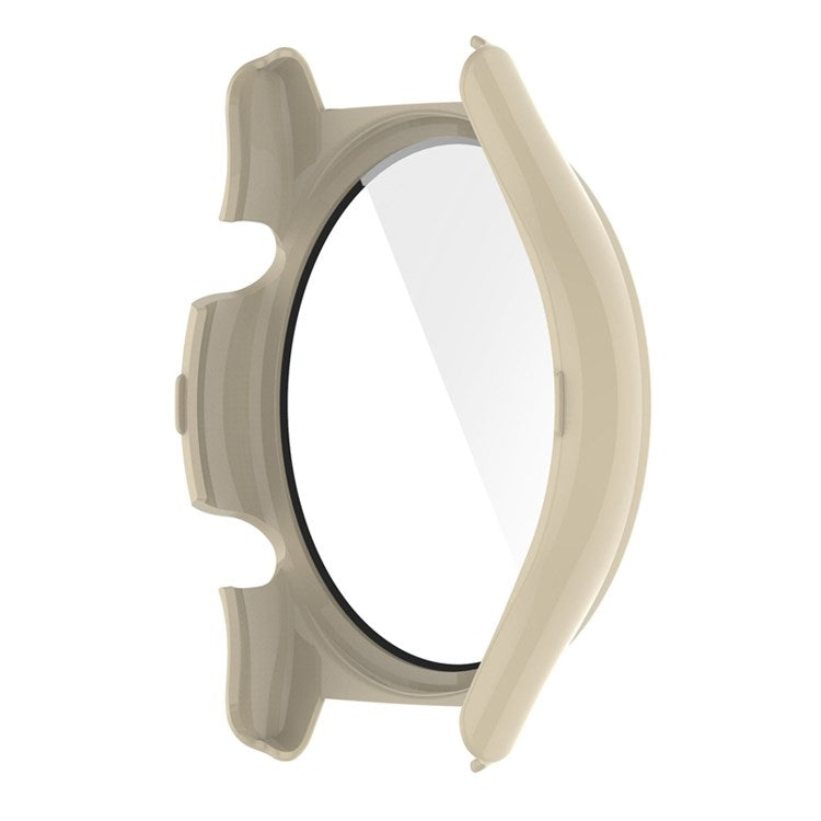 For Honor Watch GS3 46mm Hard PC Anti-drop Watch Case with Tempered Glass Screen Protector - Beige