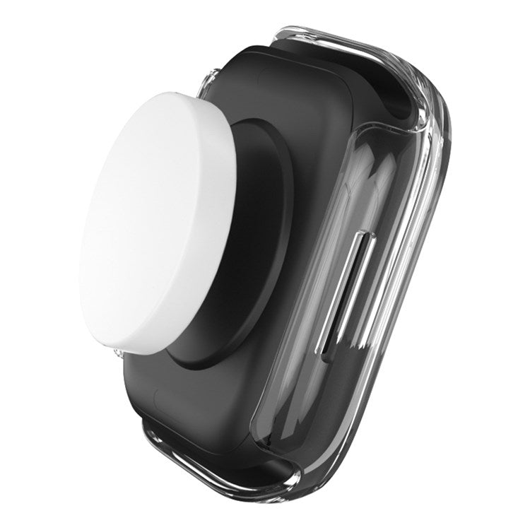 For Apple Watch Series 9 / 8 / 7 45mm Electroplating Hard PC Watch Case Anti-fall Protective Cover - Transparent