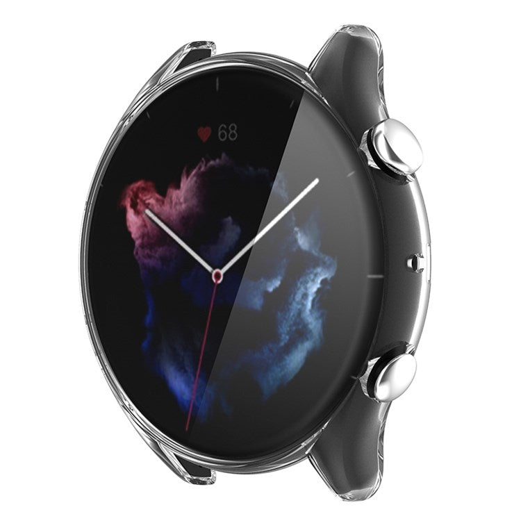 For Huami Amazfit GTR 3/GTR 3 Pro Soft TPU Protective Watch Case High Transparency All-Around Protective Cover