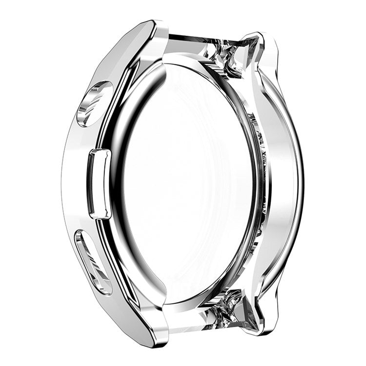 For Huawei Watch GT 3 Pro 46mm Soft TPU Shockproof Protective Case All-Around Anti-Scratch Screen Protector Cover - Silver