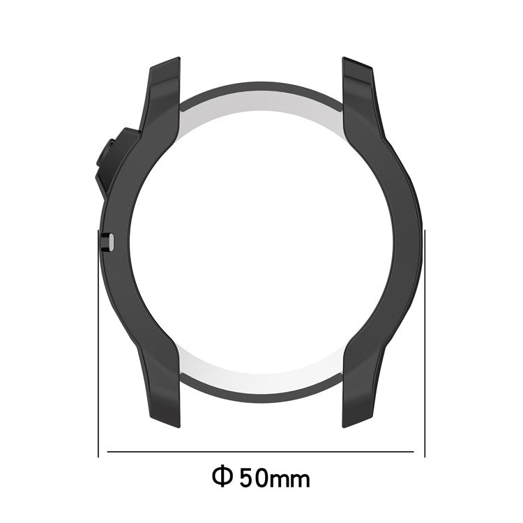 For Garmin Fenix 7 / 7 Solar / 7 Sapphire Solar Hollow Out Watch Case Watch TPU Cover Protector with Electroplating - Silver