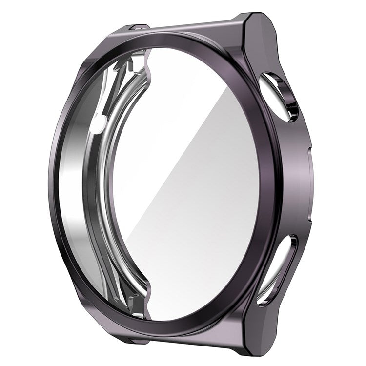 ENKAY HAT PRINCE For Huawei Watch GT 3 Pro 43mm Full Protection Electroplated TPU Smart Watch Case with Sensitive Touch Tempered Glass Screen Protector - Grey