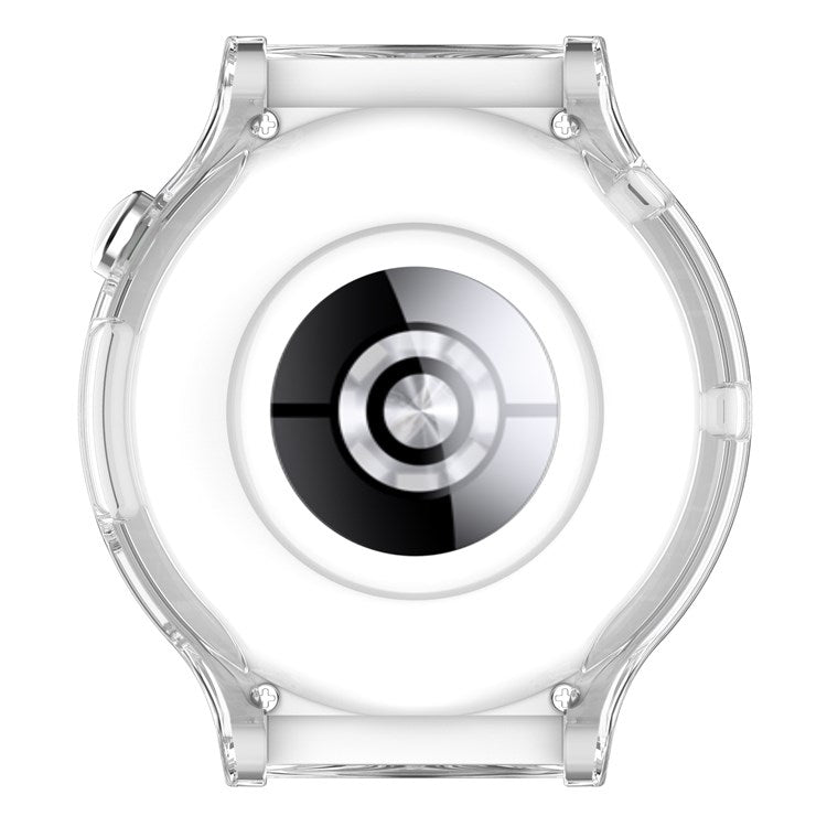 For Huawei Watch GT 3 Pro 46mm Hollow Out Smart Watch Case Half Coverage Watch Cover - Transparent White