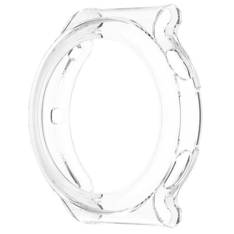 For Huawei Watch GT 3 Pro 46mm Hollow Out Smart Watch Case Half Coverage Watch Cover - Transparent White