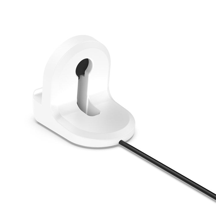 For Huami Amazfit T-Rex 2 / GTS3 / GTR2 / Bip U Smart Watch Charger Holder Silicone Charging Stand Base - White
