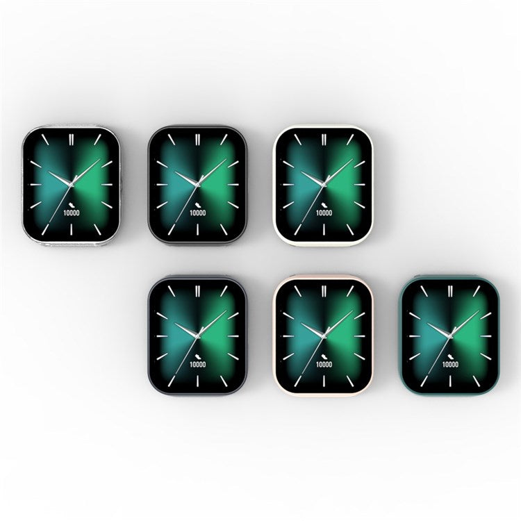 For Haylou GST LS09B Clear Case Full Coverage Hard PC Cover with Tempered Glass Screen Protector - Pink