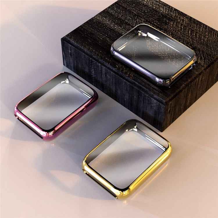 For Huawei Watch Fit 2 Electroplated 360-Degree Protection TPU Case with Screen Cover Anti-Drop Smart Watch Case - Silver