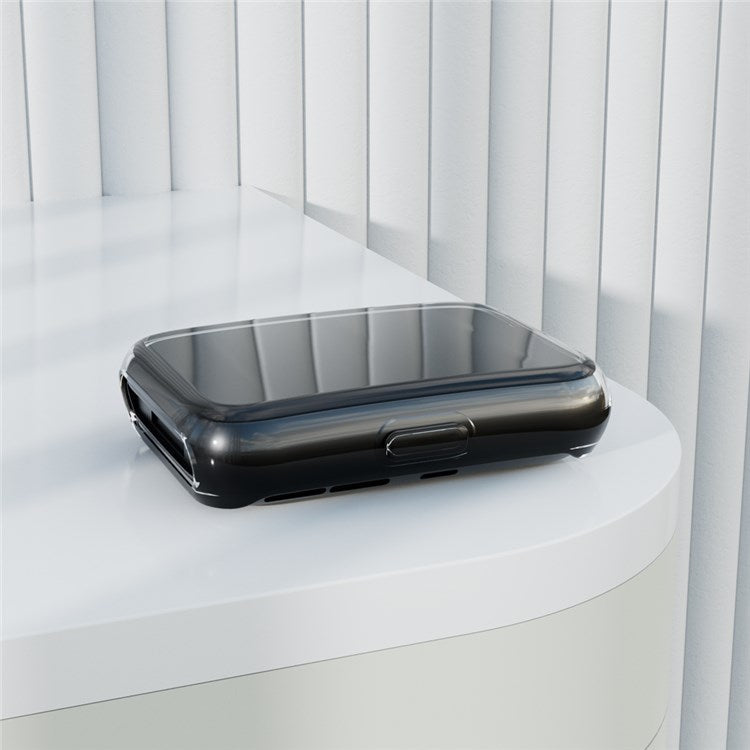 For Huawei Watch Fit 2 Electroplated 360-Degree Protection TPU Case with Screen Cover Anti-Drop Smart Watch Case - Black