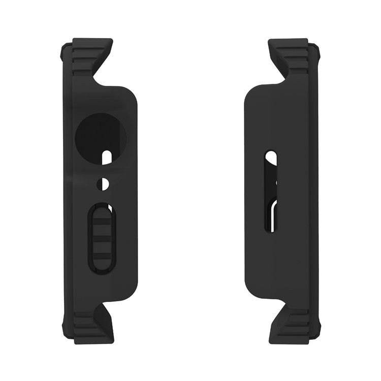 For Apple Watch SE / SE (2022) 40mm / Series 6 / 5 / 4 40mm Full Coverage PC + TPU Watch Case Cover with Tempered Glass Screen Protector - Black