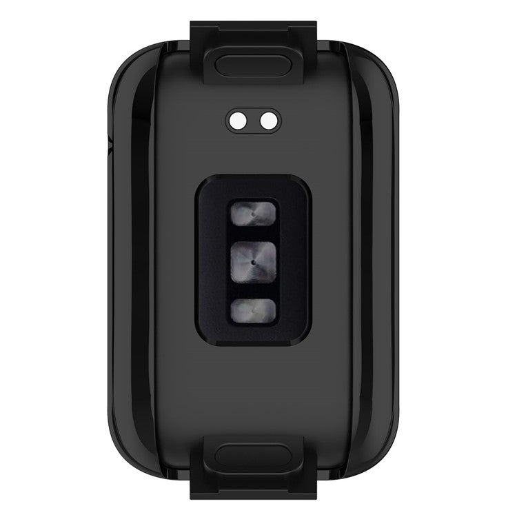 For Xiaomi Mi Band 7 Pro Soft TPU Full Coverage Protective Case Electroplated Frame Watch Cover Replacement - Black