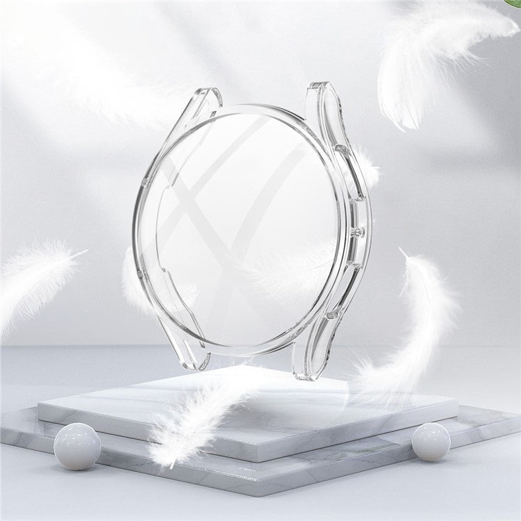 For Samsung Galaxy Watch5 40mm All-around Flexible TPU Case Electroplated Protective Cover - Transparent