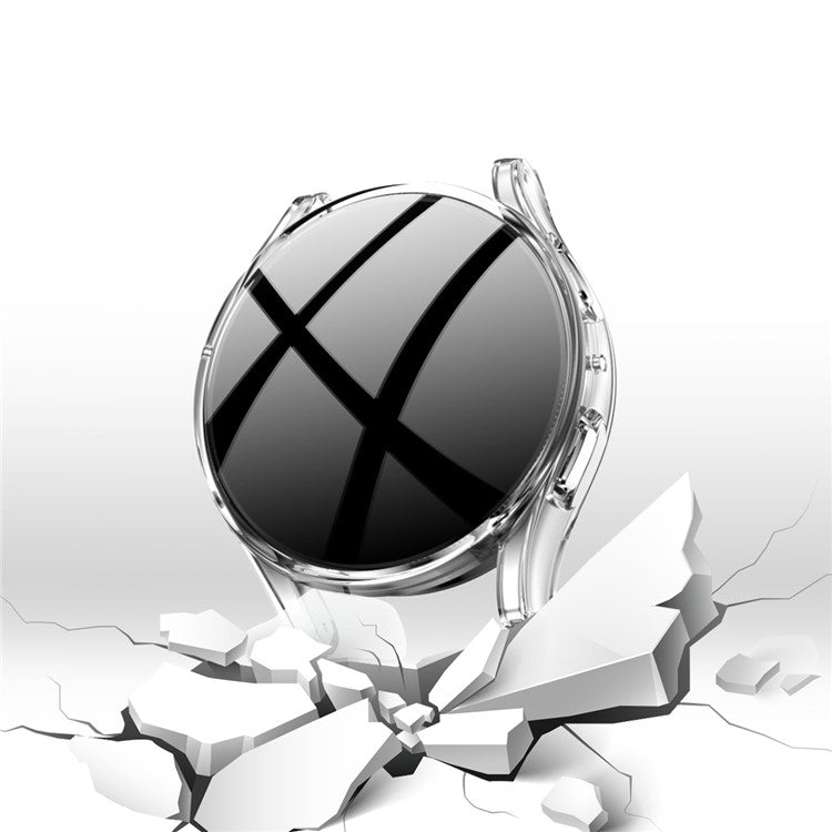 For Samsung Galaxy Watch5 40mm All-around Flexible TPU Case Electroplated Protective Cover - Transparent