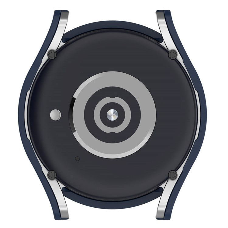 For Samsung Galaxy Watch5 / Watch4 44mm Hard PC Smart Watch Case Anti-scratch Hollow Protective Cover - Midnight Blue