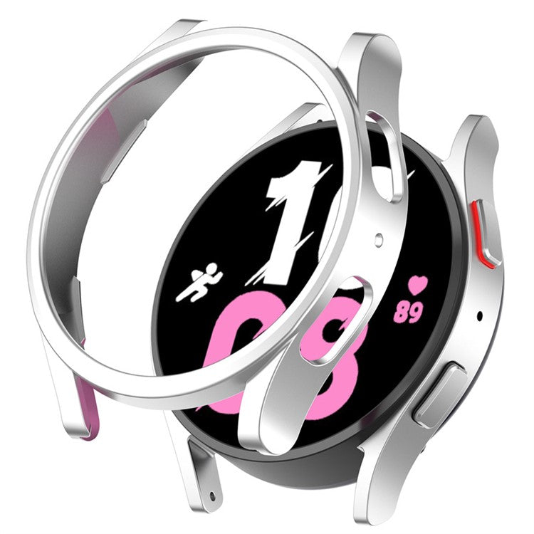 For Samsung Watch FE / Watch6 / Watch5 / Watch4 40mm Cover Hard PC Hollow Protective Watch Case - Silver