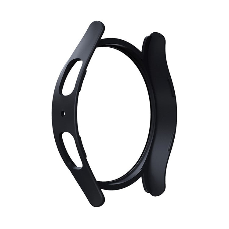 For Samsung Galaxy Watch FE / Watch6 / Watch5 / Watch4 40mm Hard PC Watch Cover with Tempered Glass Screen Protector - Black