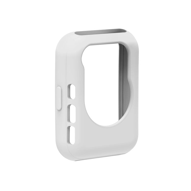 For Huawei Watch Fit 2 Smart Watch Silicone Case Anti-scratch Protective Frame - White