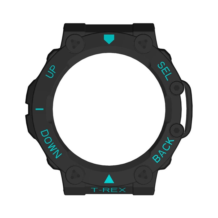 For Huami Amazfit T-Rex 2 Hard PC Smart Watch Case Scratch-resistant Dual Color Protective Cover - Black / Blue