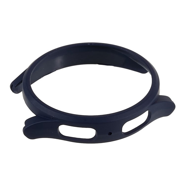 For Samsung Galaxy Watch 5 Pro 45mm Hard PC Bumper Protective Cover Hollowed-out Scratch Resistant Electroplating Frame - Blue