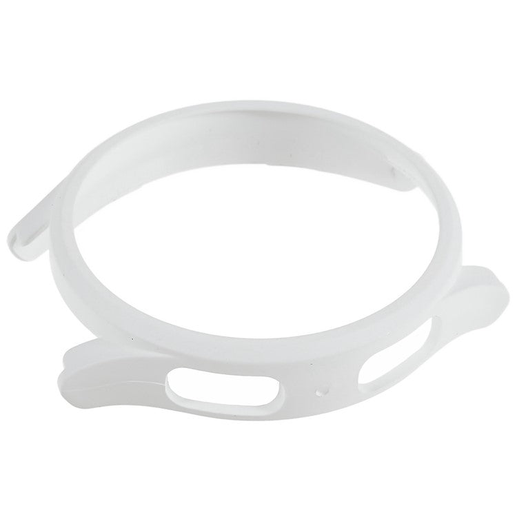 For Samsung Galaxy Watch 5 Pro 45mm Hard PC Bumper Protective Cover Hollowed-out Scratch Resistant Electroplating Frame - Transparent