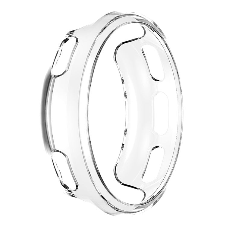 For Polar Vantage V2 Soft TPU Anti-Scratch Watch Case Hollow-out Protective Cover Frame - Transparent