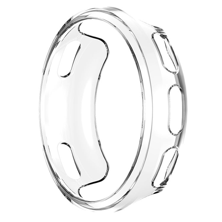 For Polar Vantage V2 Soft TPU Anti-Scratch Watch Case Hollow-out Protective Cover Frame - Transparent