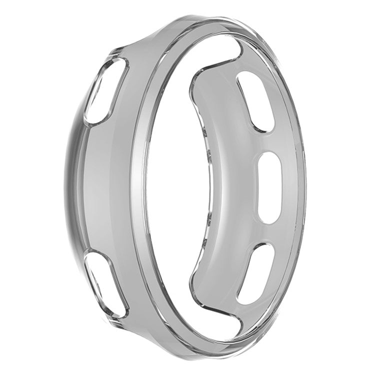 For Polar Vantage V2 Soft TPU Anti-Scratch Watch Case Hollow-out Protective Cover Frame - Transparent Grey
