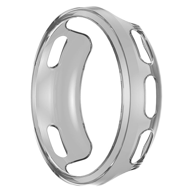 For Polar Vantage V2 Soft TPU Anti-Scratch Watch Case Hollow-out Protective Cover Frame - Transparent Grey
