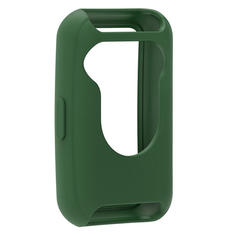 For Huawei Band 7 Silicone Watch Case Anti-scratch Watch Frame Protective Cover - Army Green
