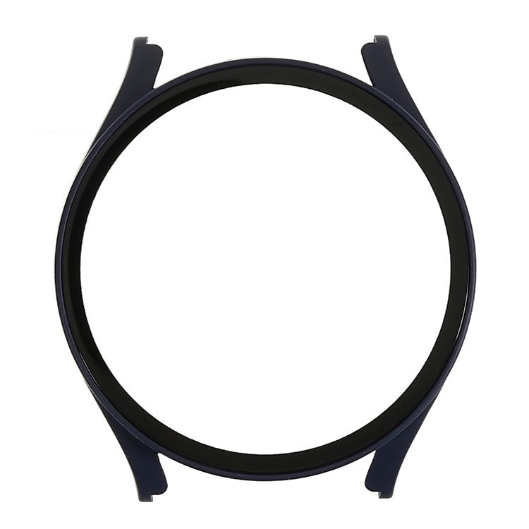 Anti-Scratch Hard PC Case for Samsung Galaxy Watch 5 40mm Rubberized Smart Watch Protective Case with Tempered Glass Screen Protector - Blue