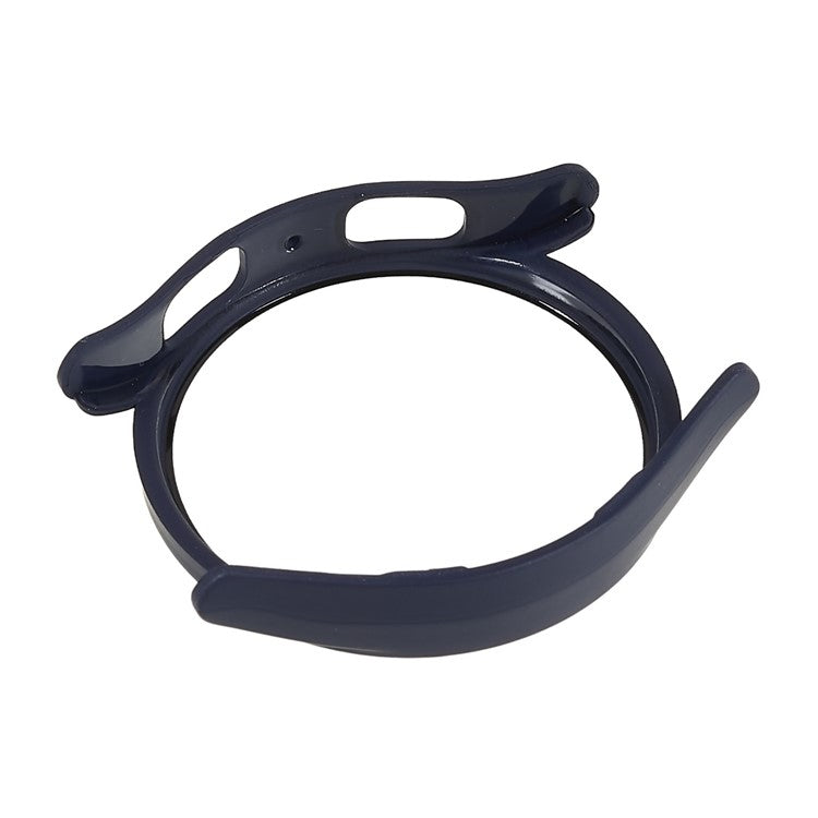 Anti-Scratch Hard PC Case for Samsung Galaxy Watch 5 40mm Rubberized Smart Watch Protective Case with Tempered Glass Screen Protector - Blue