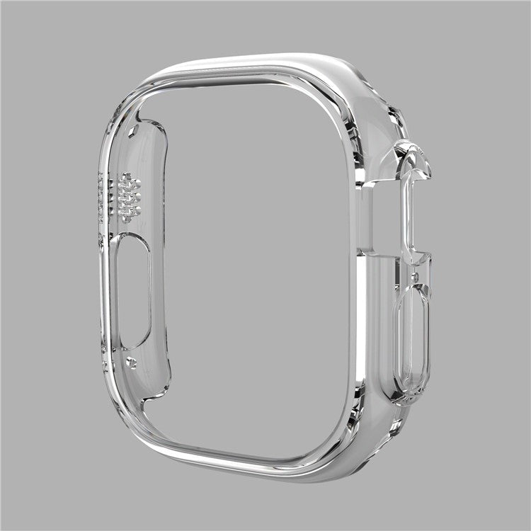 For Apple Watch Ultra 2 49mm / Ultra 49mm Quick Release Watch Case Sports Watch PC Case Half Covering Watch Protector - Transparent