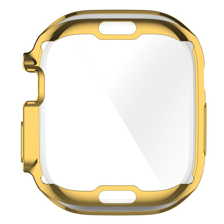 For Apple Watch Ultra 2 49mm / Ultra 49mm Electroplating Soft TPU Cover All-inclusive Protective Watch Case - Gold