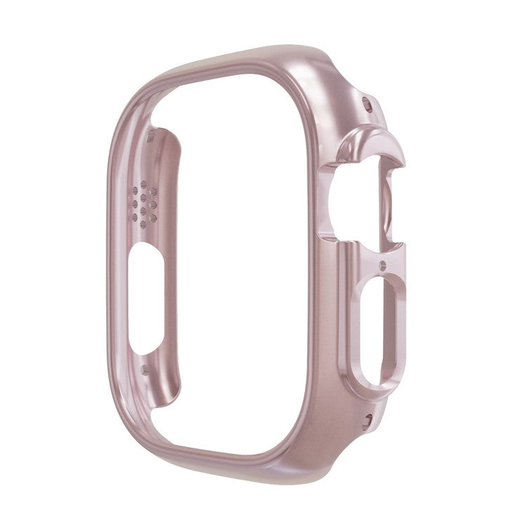 For Apple Watch Ultra 2 49mm / Ultra 49mm Hard PC Smart Watch Case Anti-scratch Hollow Protective Frame - Rose Gold