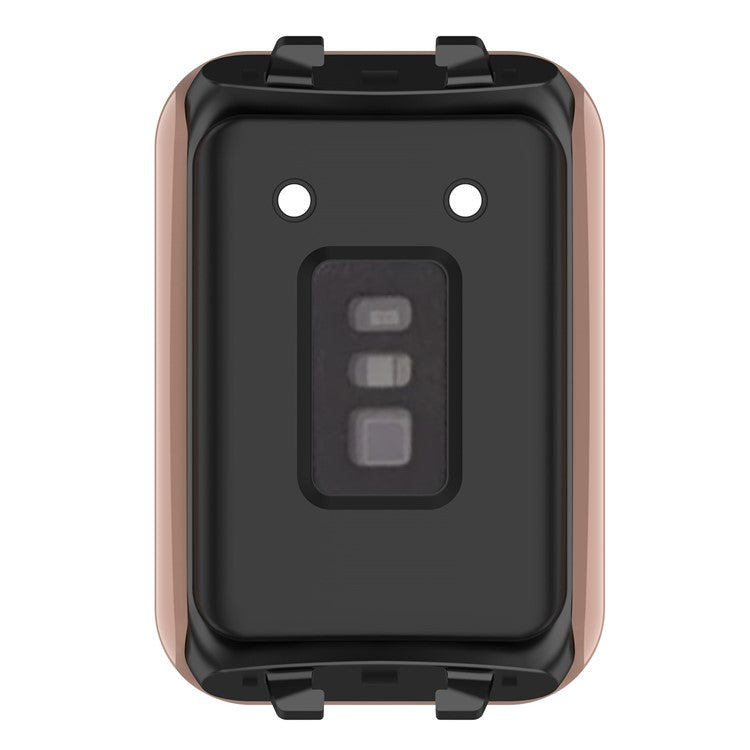 For Oppo Band 2 Protective Case with Tempered Glass Screen Protector Smart Watch Anti-Fall Hard PC Case - Pink