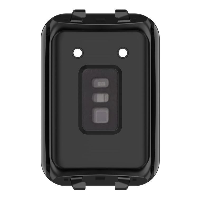 For Oppo Band 2 Protective Case with Tempered Glass Screen Protector Smart Watch Anti-Fall Hard PC Case - Black