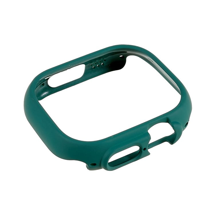 For Apple Watch Ultra 2 49mm / Ultra 49mm Watch Case Quick Release Hollow PC Cover Shockproof Smart Watch Protective Case - Green