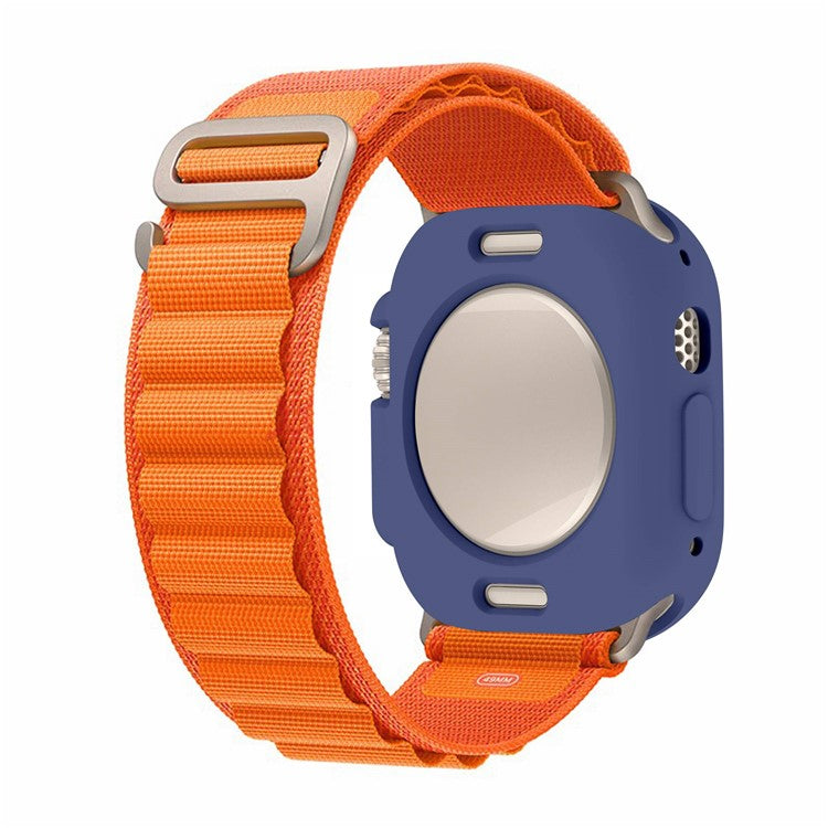 For Apple Watch Ultra 2 49mm / Ultra 49mm Candy Color Soft TPU Watch Case Precise Cutouts Protective Cover Frame - Sapphire